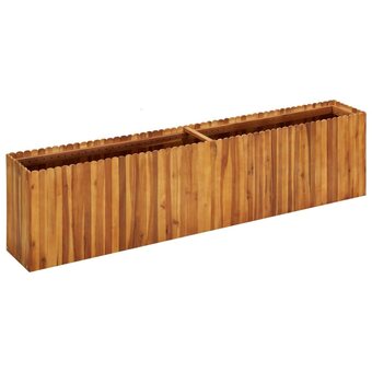 fonQ Vidaxl plantenbak 200x30x50 cm massief acaciahout aanbieding