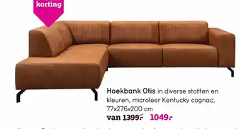 Leen Bakker Hoekbank Otis aanbieding