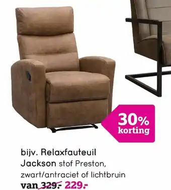Leen Bakker Relaxfauteuil Jackson aanbieding
