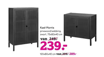 Leen Bakker Kast Morris aanbieding