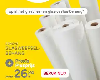 Praxis Sencys glasweefselbehang aanbieding