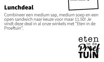 Intratuin Lunchdeal aanbieding