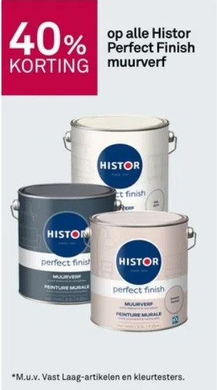 Karwei op alle Histor Perfect Finish alle Histor Perfect Finish aanbieding