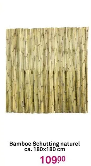 Karwei Bamboe schutting naturel ca. 180x180 cm aanbieding