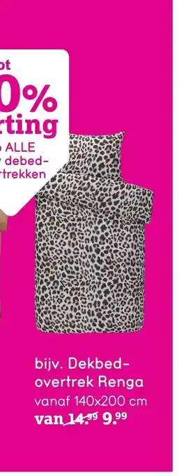 Leen Bakker Dekbedovertrek Renga 140*200 cm aanbieding