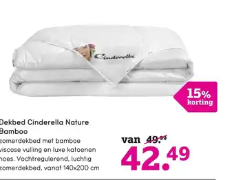 Leen Bakker Dekbed Sinderella Nature Bamboo aanbieding