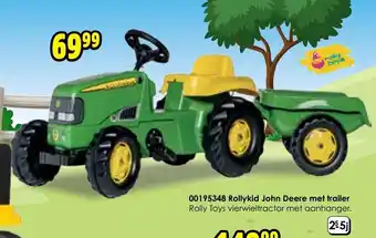 ToyChamp Rollykid John Deere met trailer aanbieding