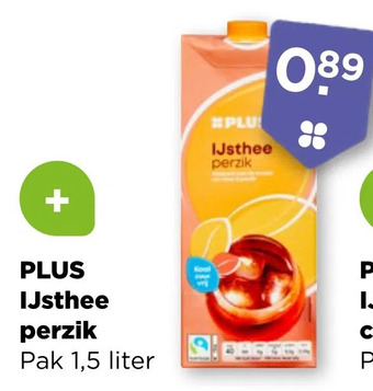 PLUS Plus ijsthee perzik aanbieding