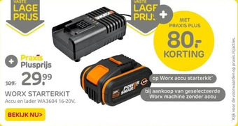 Praxis Worx starterkit aanbieding