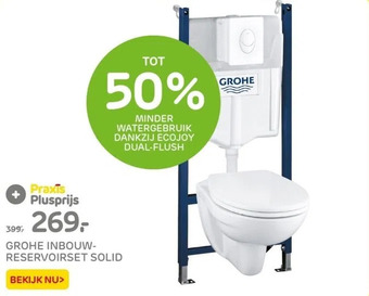 Praxis Grohe inbouw reservoirset solid aanbieding