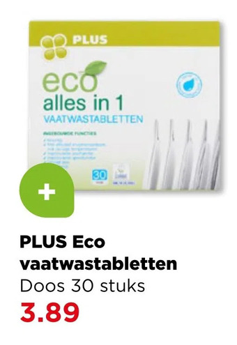 PLUS Plus eco vaatwastabletten aanbieding