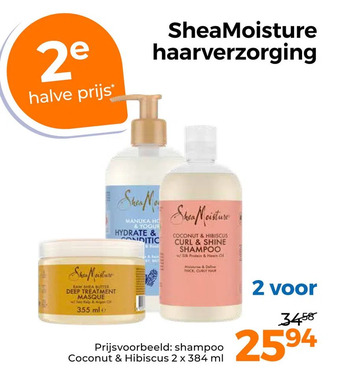 Trekpleister Shea moisture haarverzorging aanbieding