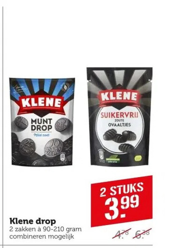 Coop Klene drop aanbieding
