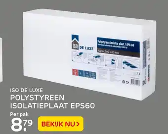 Praxis Iso De Luxe Polystyreen Isolatieplaat Eps60 aanbieding