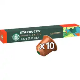 Jumbo Starbucks nespresso colombia medium roast 10 stuks aanbieding