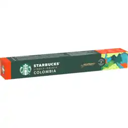 Jumbo Starbucks nespresso colombia medium roast 10 stuks aanbieding