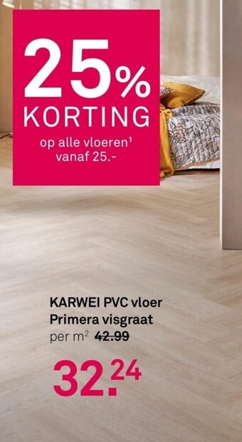 Karwei KARWEI PVC vloer Primera visgraat aanbieding