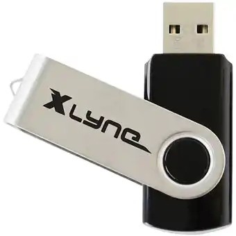 Conrad Xlyne swing usb-stick 64 gb usb 2.0 zwart 177533-2 aanbieding