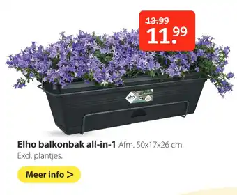 Boerenbond Elho balkonbak all-in-1 aanbieding