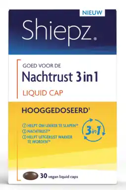 De Online Drogist Shiepz nachtrust 3 in 1 hooggedoseerd capsules 30tb aanbieding