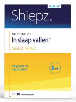 De Online Drogist Shiepz helpt sneller in slaap vallen¹* smelttabletten 30tb aanbieding