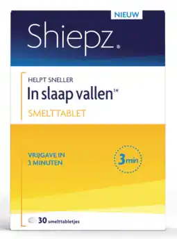 De Online Drogist Shiepz helpt sneller in slaap vallen¹* smelttabletten 30tb aanbieding