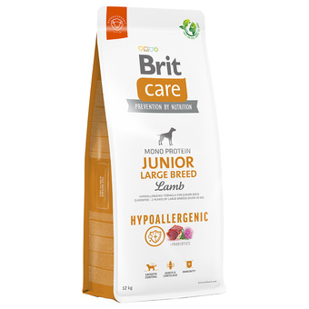 Zooplus 12kg brit care dog hypoallergenic junior large breed lam & rijst droog hondenvoer aanbieding