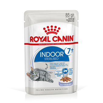 Zooplus 48x85g indoor sterilised 7+ in gelei royal canin kattenvoer aanbieding