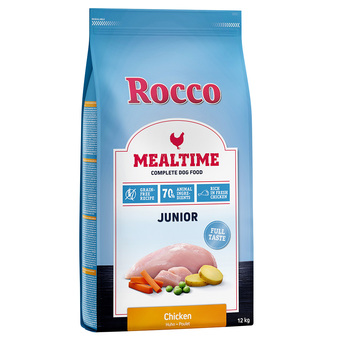 Zooplus Rocco mealtime junior - kip hondenvoer - 12 kg aanbieding