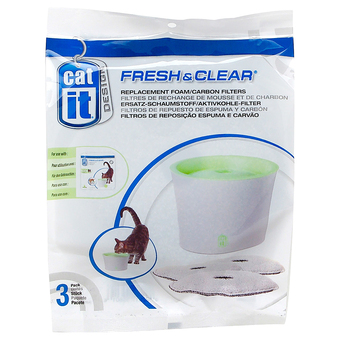 Zooplus Vervangfilter 3 stuks - catit design fresh & clear drinkfontein 3 l aanbieding