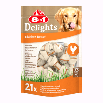 Zooplus 8in1 delights kauwbotten xs - xs, 252 g (21 stuks) aanbieding