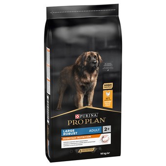 Zooplus 2x14kg large robust adult optibalance kip & rijst pro plan hondenvoer aanbieding