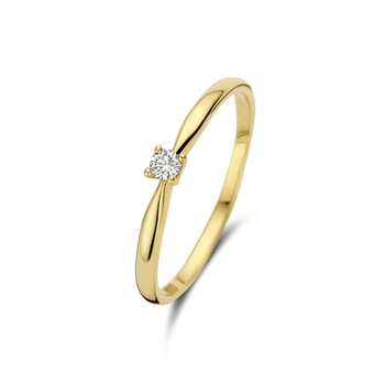 Douglas Isabel bernard isabel bernard de la paix céline 14 karaat gouden ring | diamant 0.05 ct | - goudkleurig aanbieding