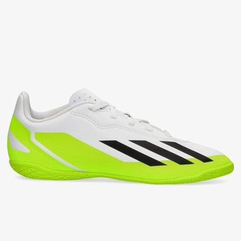 Perry Sport Adidas adidas x 4 voetbalschoenen wit/groen kinderen aanbieding