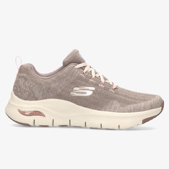 Perry Sport Skechers arch fit hardloopschoenen bruin dames aanbieding