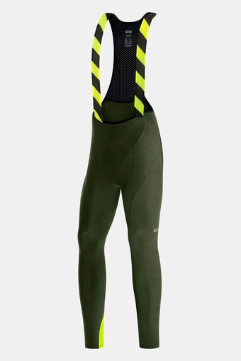 Bever Gore wear c3 thermo bib tights+ groen aanbieding