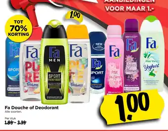 Vomar Voordeelmarkt Fa Douche of Deodorant aanbieding