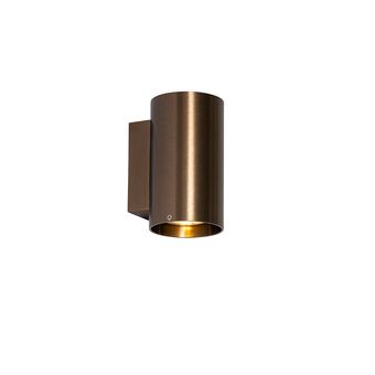 Lampenlicht.nl Moderne wandlamp donkerbrons rond - sandy aanbieding