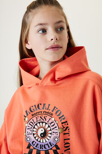 Jeans Centre Garcia hoodie oranje aanbieding