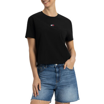 Plutosport Tommy hilfiger classic fit badge t-shirt dames aanbieding