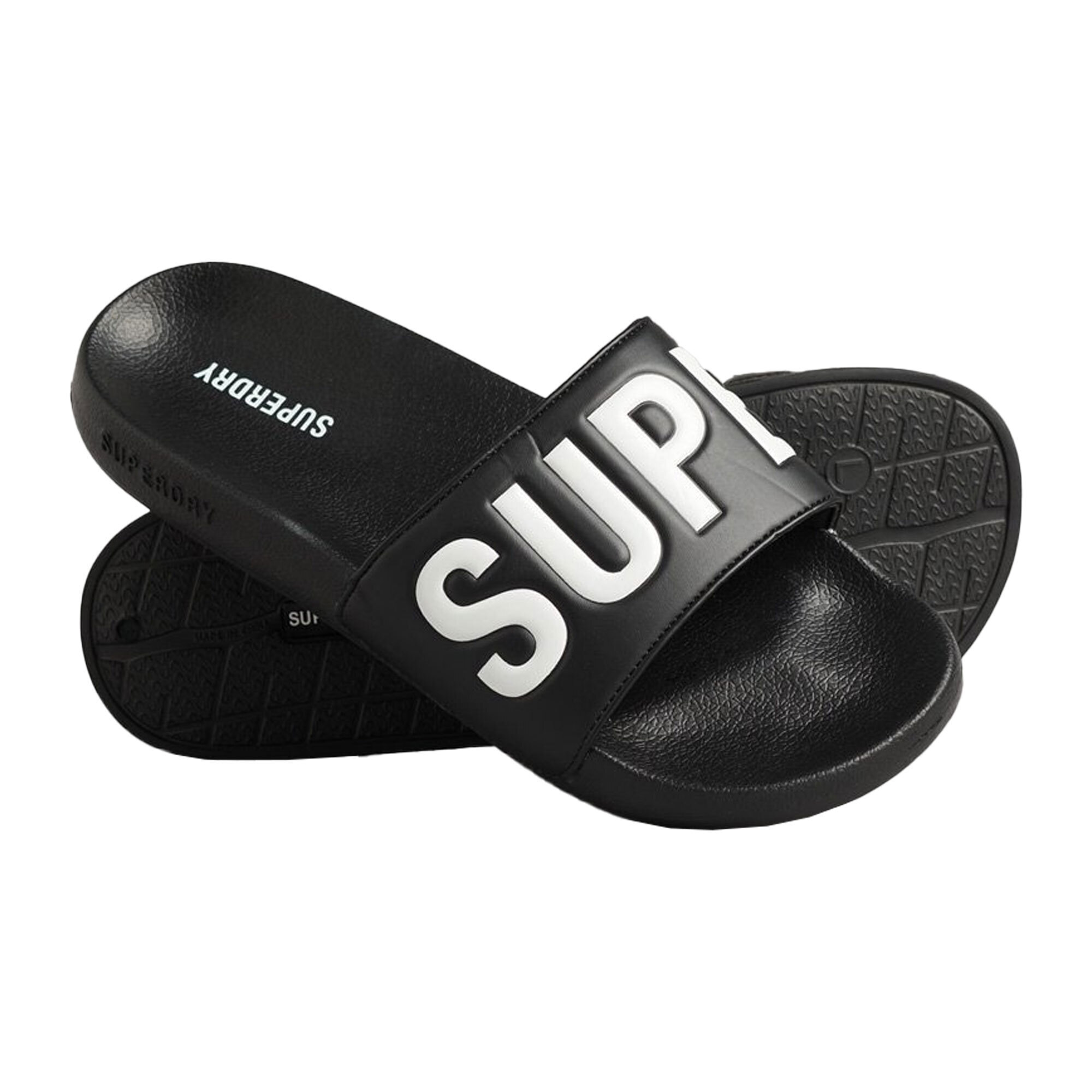 Superdry code core pool slide slipper heren aanbieding bij Plutosport