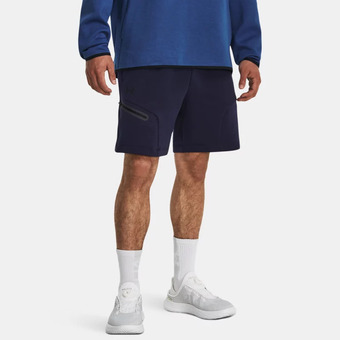 Under Armour Herenshorts under armour unstoppable fleece midnight marineblauw / zwart m aanbieding