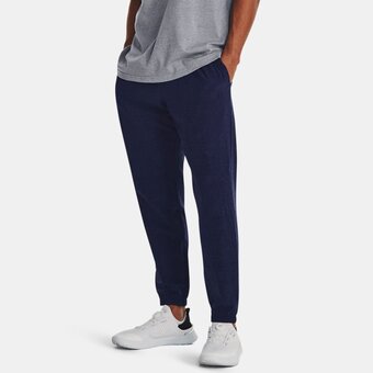 Under Armour Herenjoggingbroek under armour stretch woven printed midnight marineblauw / zwart xl aanbieding