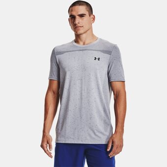 Under Armour Herenshirt under armour seamless met korte mouwen mod grijs / zwart xxl aanbieding