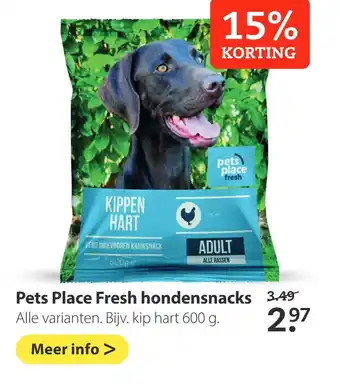 Boerenbond Pets place fresh hondensnacks 600g aanbieding