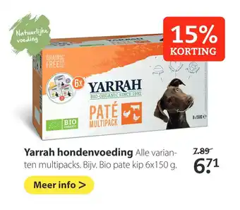 Pets Place Yarrah hondenvoeding 150g aanbieding