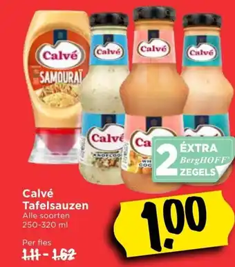 Vomar Voordeelmarkt Calve Tafelsauzen 250-320ml aanbieding