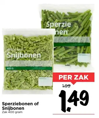 Vomar Voordeelmarkt Sperziebonen of Snijbonen 400 g aanbieding