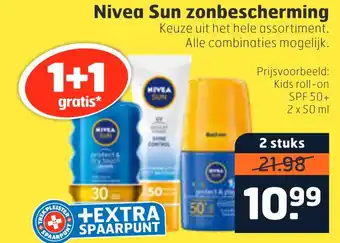 Trekpleister Nivea Sun zonbescherming 50ml aanbieding