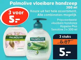 Trekpleister Palmolive vloeibare handzeep 300ml aanbieding